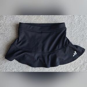 bcg Black Athletic Skater Skort with Flounce Hem Built In Shorts